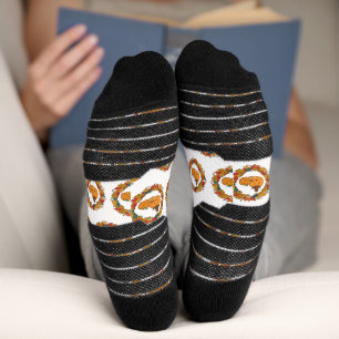 Herbst-Kürbis-Familienkranz Socken