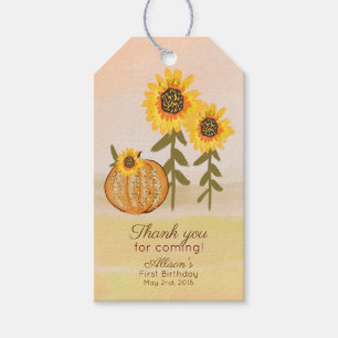 Herbst Kürbis Geschenk Tag Gefallen Tag Geschenkanhänger