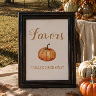 Herbst-Kürbis-Geschenkpartie Poster