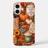 Herbst-Kürbis-Gewürz-Collage Case-Mate iPhone Hülle (Rückseite)