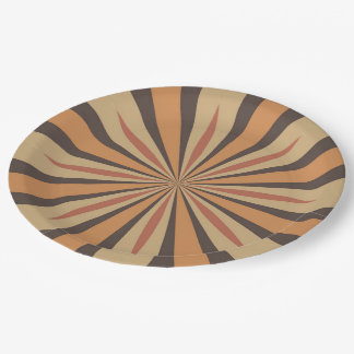 Herbst-Kürbis-Gewürz-Stern-Entwurf Pappteller