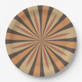 Herbst-Kürbis-Gewürz-Stern-Entwurf Pappteller (Vorderseite)