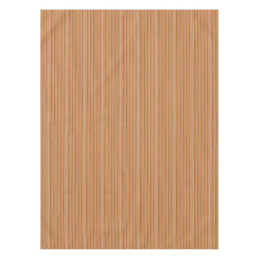 Herbst-Kürbis-Gewürz-Streifen der Farbe Tischdecke (Vorderseite)