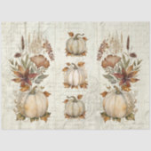 Herbst Kürbis Herbst Blätter Blumenwald Dekoupage Seidenpapier (Vorderseite)