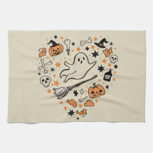 Herbst-Kürbis-Herbst-Thanksgiving-Halloween Geschirrtuch