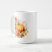 Herbst Kürbis Kaffeetasse (Vorderseite Links)
