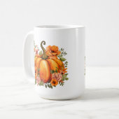 Herbst Kürbis Kaffeetasse (Vorderseite Links)