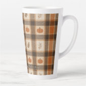 Herbst-Kürbis-Karo Milchtasse (Rechts)