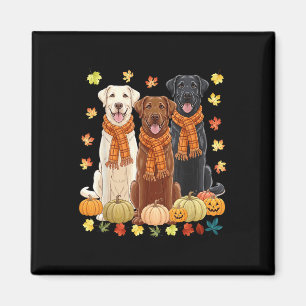 Herbst Kürbis Labrador Retriever Erntedankfest Magnet