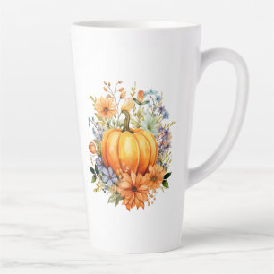Herbst Kürbis  Milchtasse