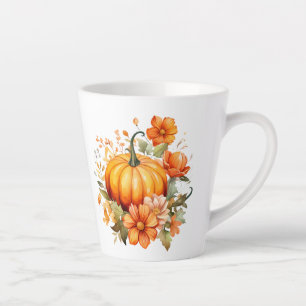 Herbst Kürbis Milchtasse
