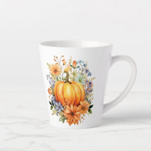 Herbst Kürbis  Milchtasse