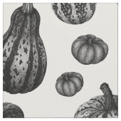 Herbst-Kürbis-Muster-Tinten-Punktierung, die Stoff (Nahaufnahme)