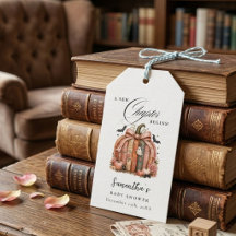 Herbst-Kürbis Neues Kapitel Beginnt Buch-Baby-Part