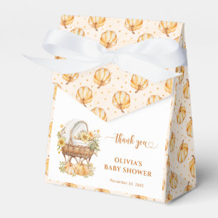 Herbst-Kürbis-Neutral-Baby-Shower-Dankeschön Geschenkschachtel
