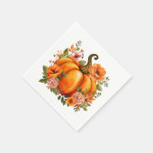 Herbst-Kürbis-Papier-Servietten  Serviette (Ecke)