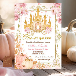 Herbst-Kürbis-Prinzessin-Baby-Shower-Einladung Einladung