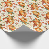 Herbst-Kürbis-Saison Geschenkpapier (Ecke)