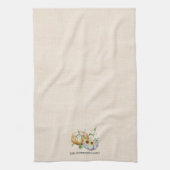 Herbst Kürbis Sonnenblumen Baumwollfamilie Rezept Geschirrtuch (Vertikal)