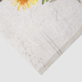 Herbst Kürbis Sonnenblumen Wasserfarben Entfärbung Seidenpapier (Ausschnitt)