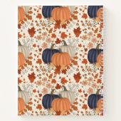 Herbst Kürbis Wildblume Erntedank Rezept Notizblock (Rückseite)