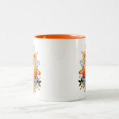 Herbst Kürbis Zweifarbige Tasse (Mittel)
