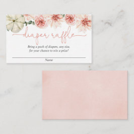 Herbst Kürbisbaby Dusche Windel Gewinnkarten Begleitkarte