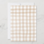 Herbst Kürbisblume Rustikales Erntedank Abendessen Einladung (Rückseite)