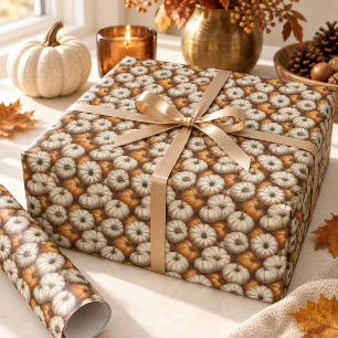 Herbst-Kürbisernte Halloween Erntedankfest Geschenkpapier