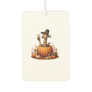 Herbst Kürbisfall Giraffe Erntedank Womens Me Autolufterfrischer