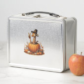 Herbst Kürbisfall Giraffe Erntedank Womens Me Metall Brotdose (Beispiel)