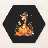 Herbst Kürbisfall Giraffe Erntedank Womens Me Untersetzer (Vorderseite)