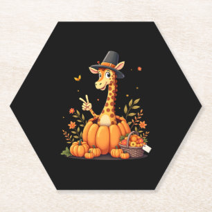 Herbst Kürbisfall Giraffe Erntedank Womens Me Untersetzer