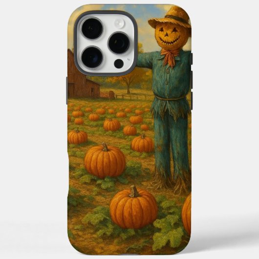 Herbst-Kürbisfeld & Vogelscheuche Case-Mate iPhone Hülle (Rückseite)