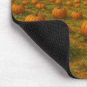 Herbst-Kürbisfeld & Vogelscheuche Mousepad (Ecke)