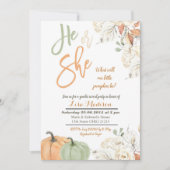 Herbst Kürbisgeschlecht offen die Einladung (Vorderseite)