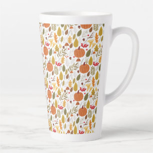 Herbst-Kürbismuster Milchtasse
