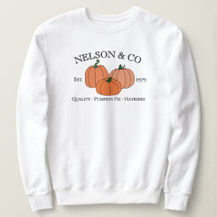 Herbst-Kürbisse Familie oder Unternehmen Benutzerd Sweatshirt