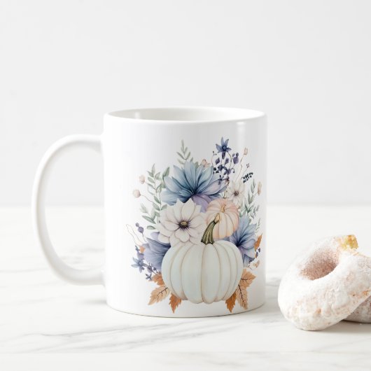 Herbst-Kürbisse Kaffeetasse (Mit Donut)