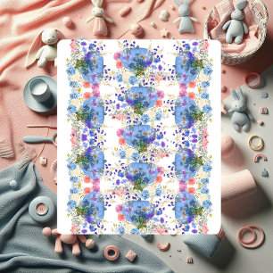 Herbst Kürbisse Pastell Blau Botanisch Floral Sherpadecke