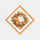 Herbst-Kürbisse Serviette (Ecke)