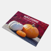 Herbst-Kürbisse-Türmatte Fußmatte (Schrägansicht)