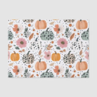 Herbst-Kürbisse und Blumen Herbstmuster Decoupage