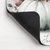 Herbst-Kürbisse und Blumen Herbstmuster Mousepad (Ecke)