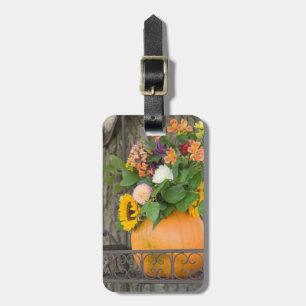 Herbst-Kürbisstrauß Gepäckanhänger