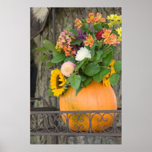 Herbst-Kürbisstrauß Poster