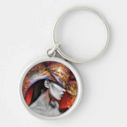 Herbst Lady Schlüsselanhänger Geschenk Moderne Fra (Vorne)