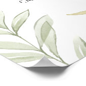 Herbst Ladybug Greenerity Baby Dusche Willkommen Poster (Ecke)