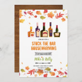 Herbst-Lager der Einladung zur Bar-Hauswärmung (Vorne/Hinten)
