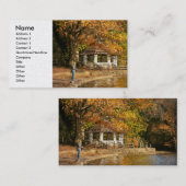 Herbst - Landesfischerei Visitenkarte (Vorne/Hinten)